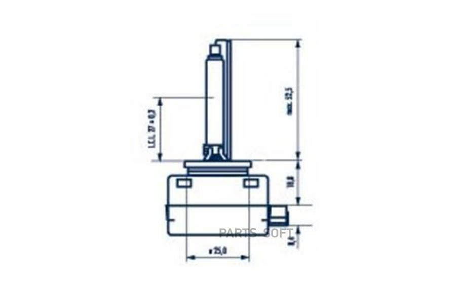 Лампа D3S 42V 35W PK32d-5 (упаковка Carton Box 1 шт)