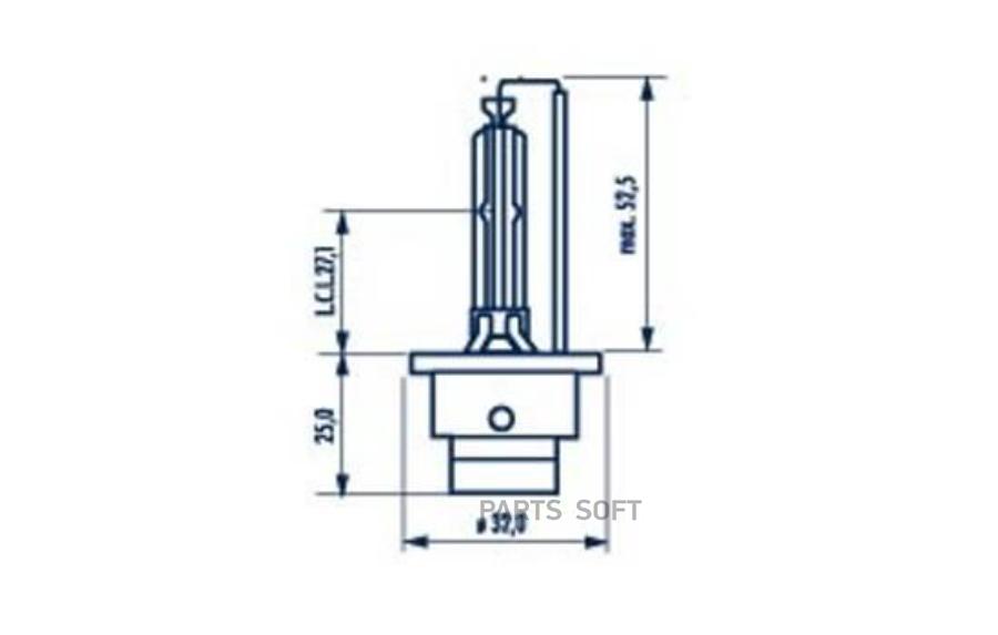 Лампа D4S 42V 35W (упаковка Carton Box 1 шт)