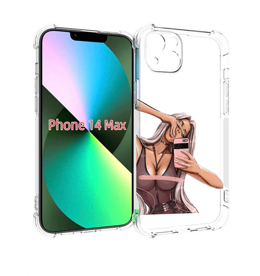 

Чехол MyPads девушка-в-прозрачной-одежде для iPhone 14 Plus (6.7), Прозрачный, Tocco