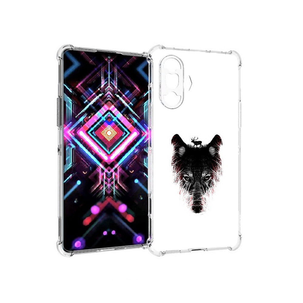 

Чехол MyPads Tocco для Xiaomi Poco F3 GT волк в траве (PT172450.277.267), Прозрачный, Tocco