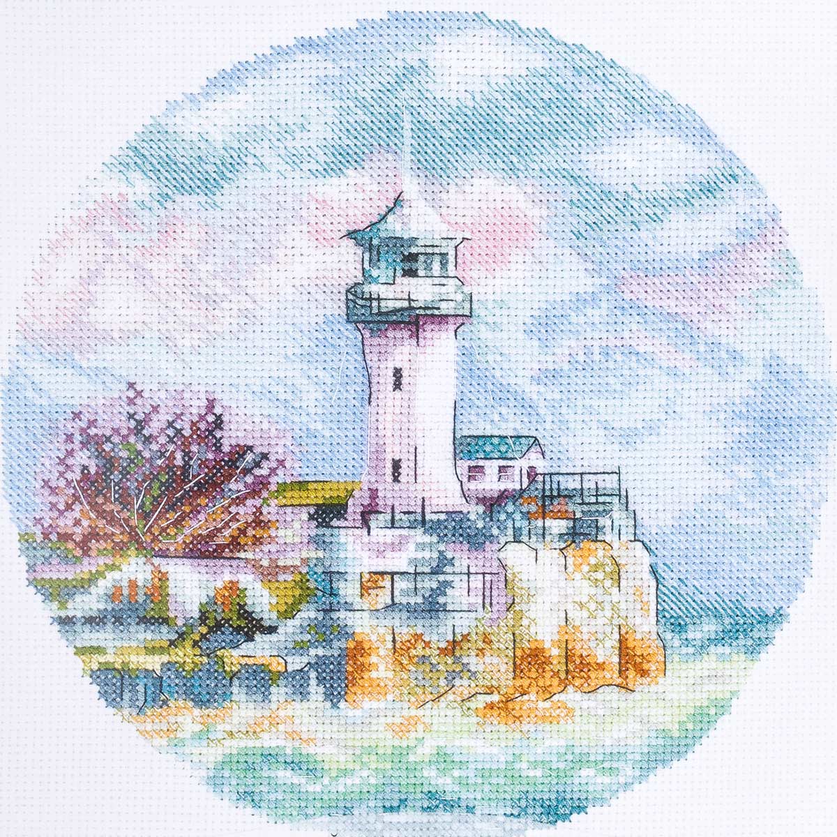 Н-36 Набор для вышивания На краю моря 19,5х19,5см