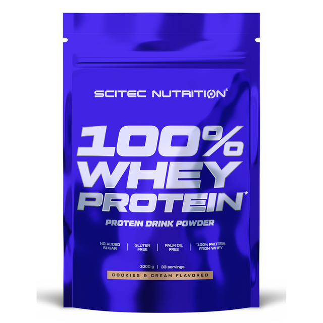 фото Scitec nutrition 100% whey protein 1000 г, печенье-крем