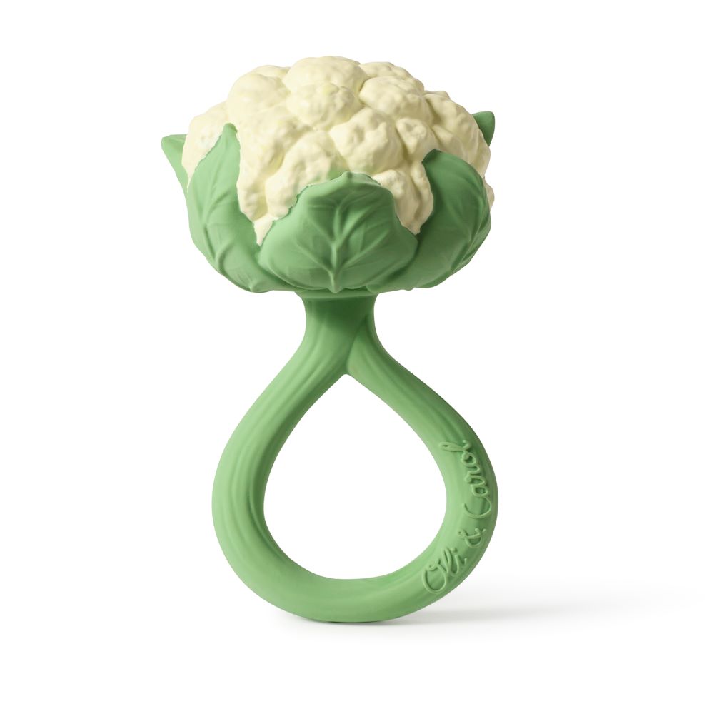 

Грызунок прорезыватель погремушка Oli&Carol Cauliflower Rattle Toy, Зеленый, RATTLE TOY