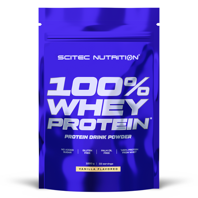 Scitec Nutrition 100% Whey Protein 1000 г, ваниль