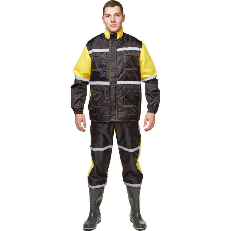 

Костюм рабочий NoBrand 293093-K черный/желтый 48-50, 170-176