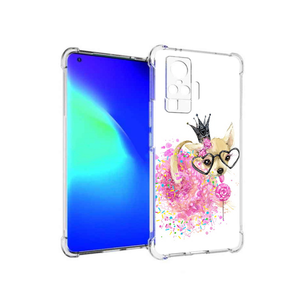 

Чехол MyPads Tocco для Vivo X50 Pro сладкая принцесса (PT151209.405.606), Прозрачный, Tocco