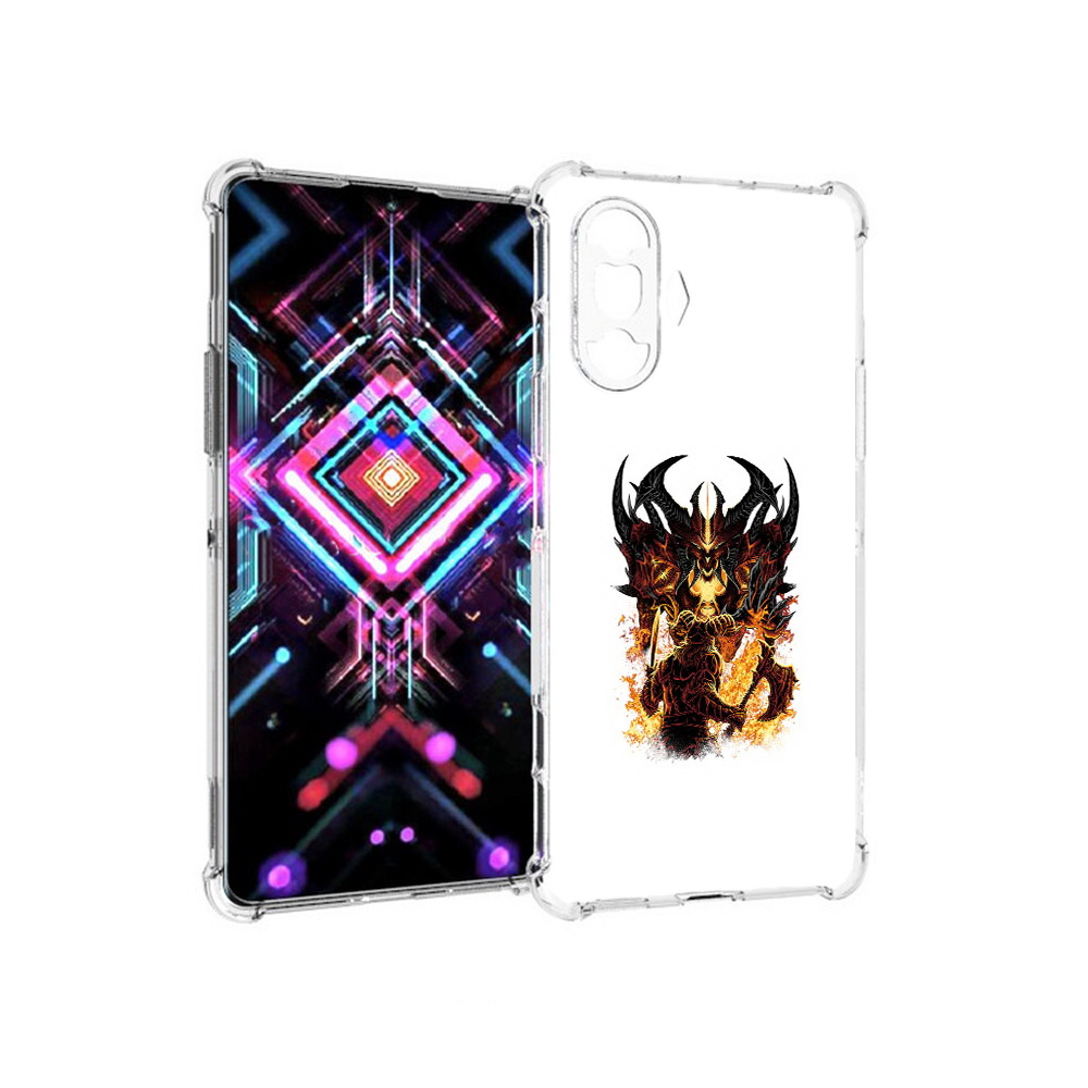 

Чехол MyPads Tocco для Xiaomi Poco F3 GT демон shadow fiend (PT172450.277.318), Прозрачный, Tocco