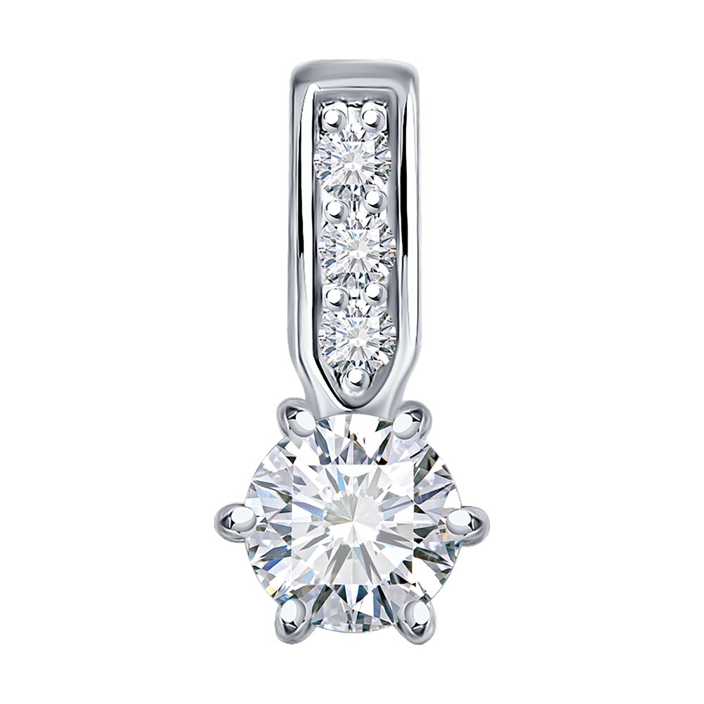 

Кулон из золота Diamant 52-230-02485-1, бриллиант искусственный/рубин, 52-230-02485-1