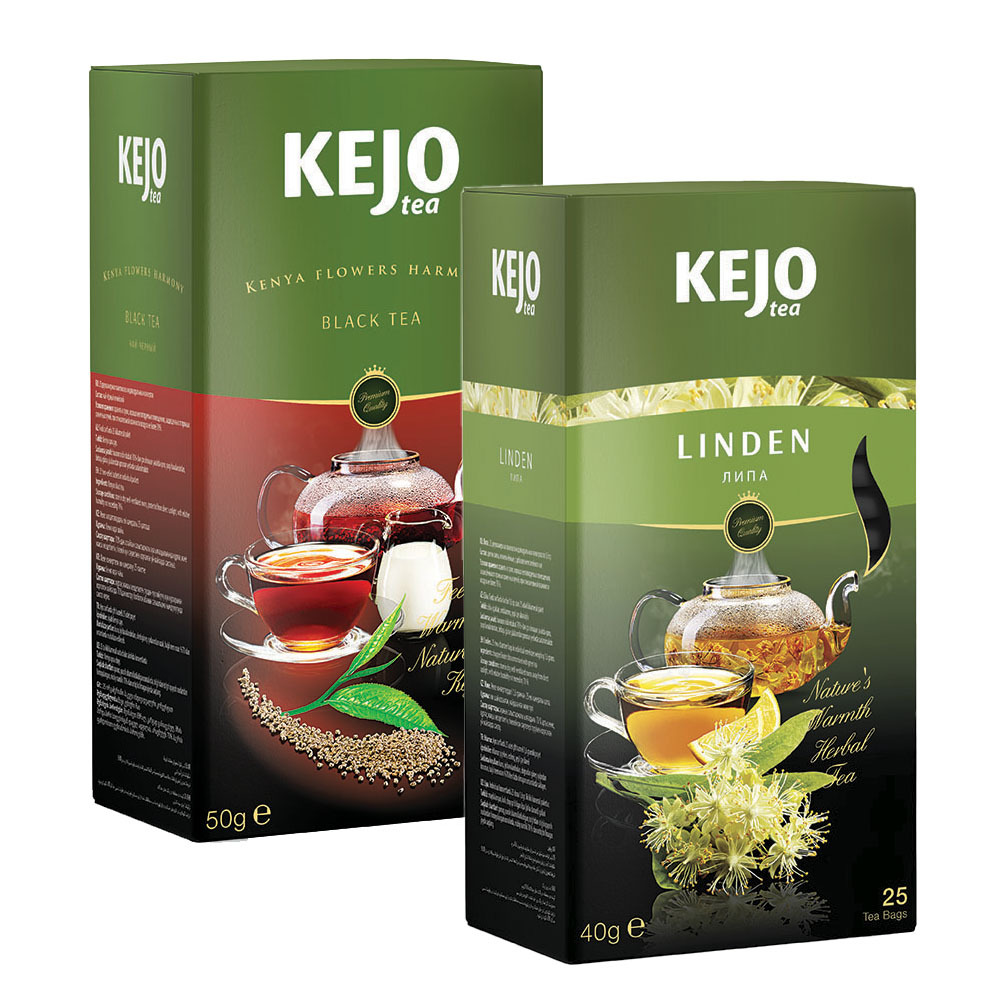 

Набор чая KEJOfoods Кения черный 25 пакетиков, Липа 25 пакетиков