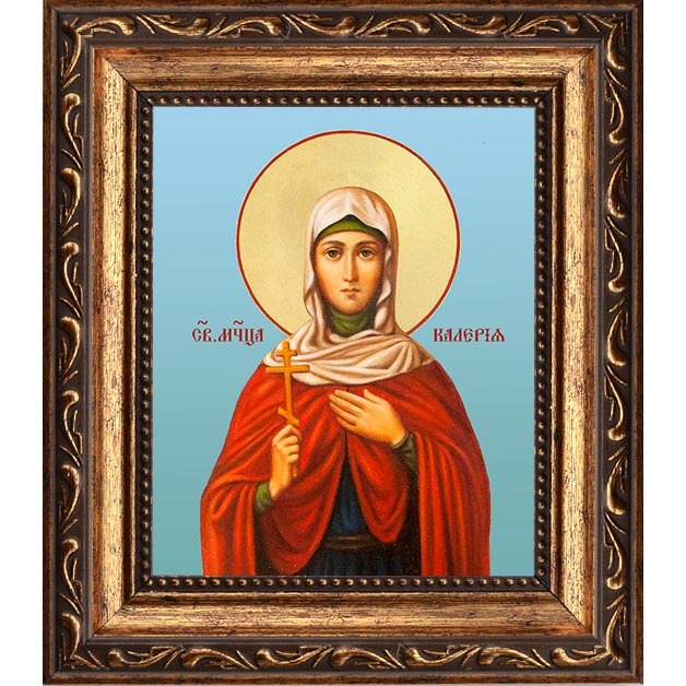 

Валерия (Калерия) Кесарийская (Палестинская) Святая мученица. Икона на холсте.
