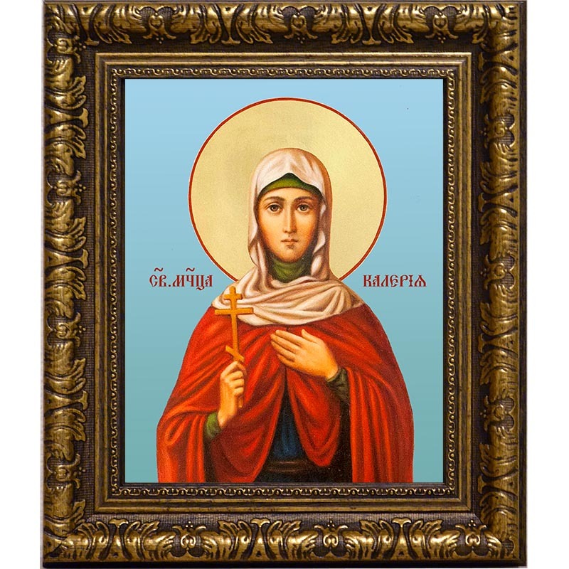 

Валерия (Калерия) Кесарийская (Палестинская) Святая мученица. Икона на холсте.