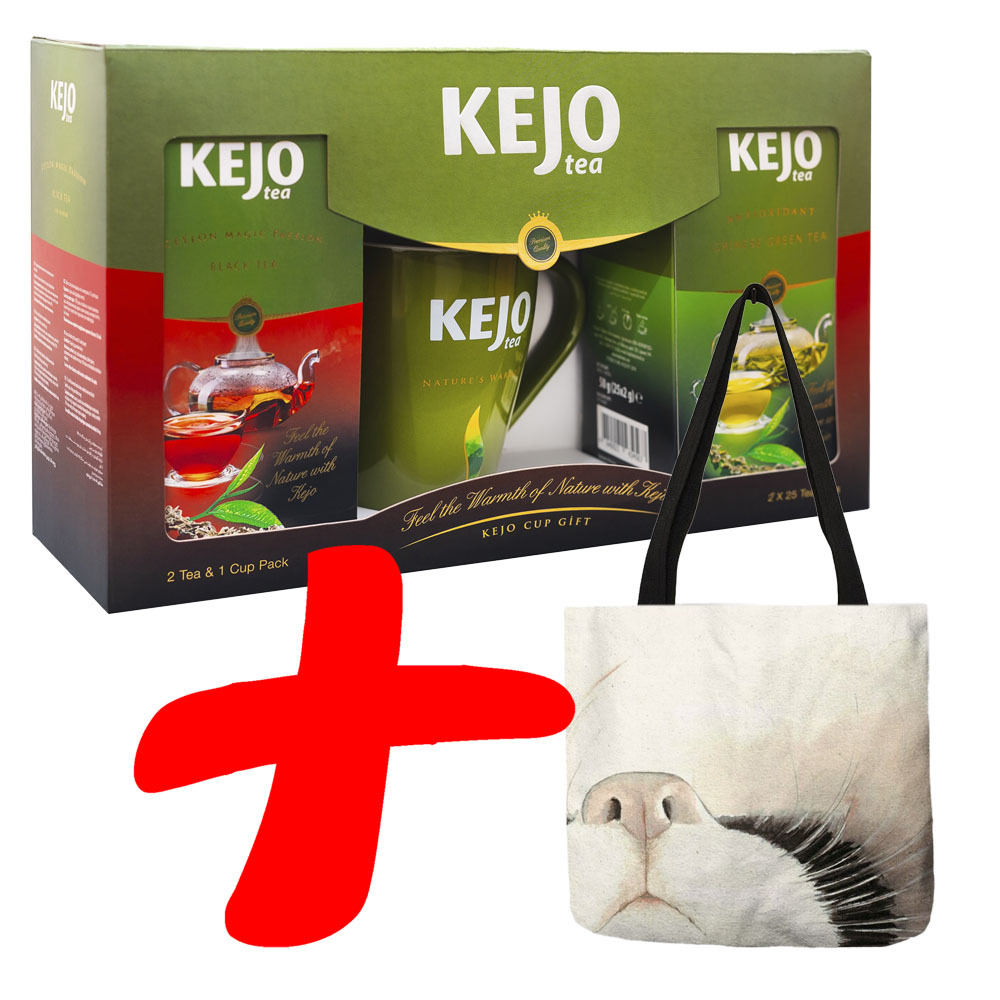 

Чай КЕЖО Набор чай+кружка+сумка шоппер Нос Кота