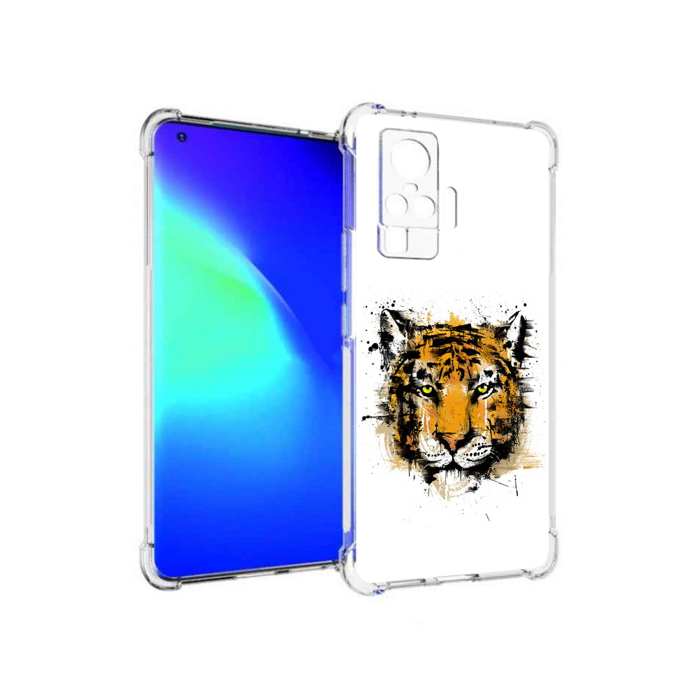 

Чехол MyPads Tocco для Vivo X50 Pro тигруля (PT151209.405.643), Прозрачный, Tocco