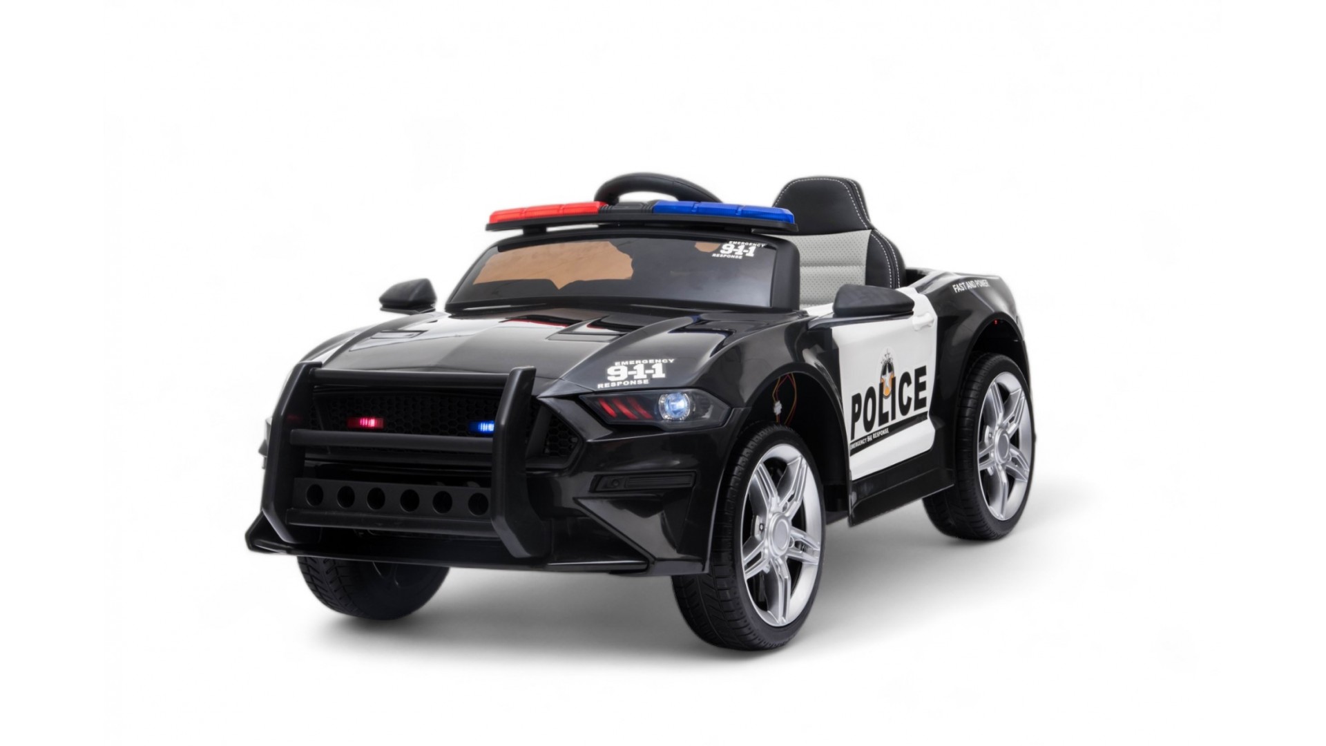 Радиоуправляемый электромобиль BBH Mustang Police 12V 2.4G, BBH-0007 радиоуправляемый электромобиль ford explorer police 12v 24g jiajia ch9935 w