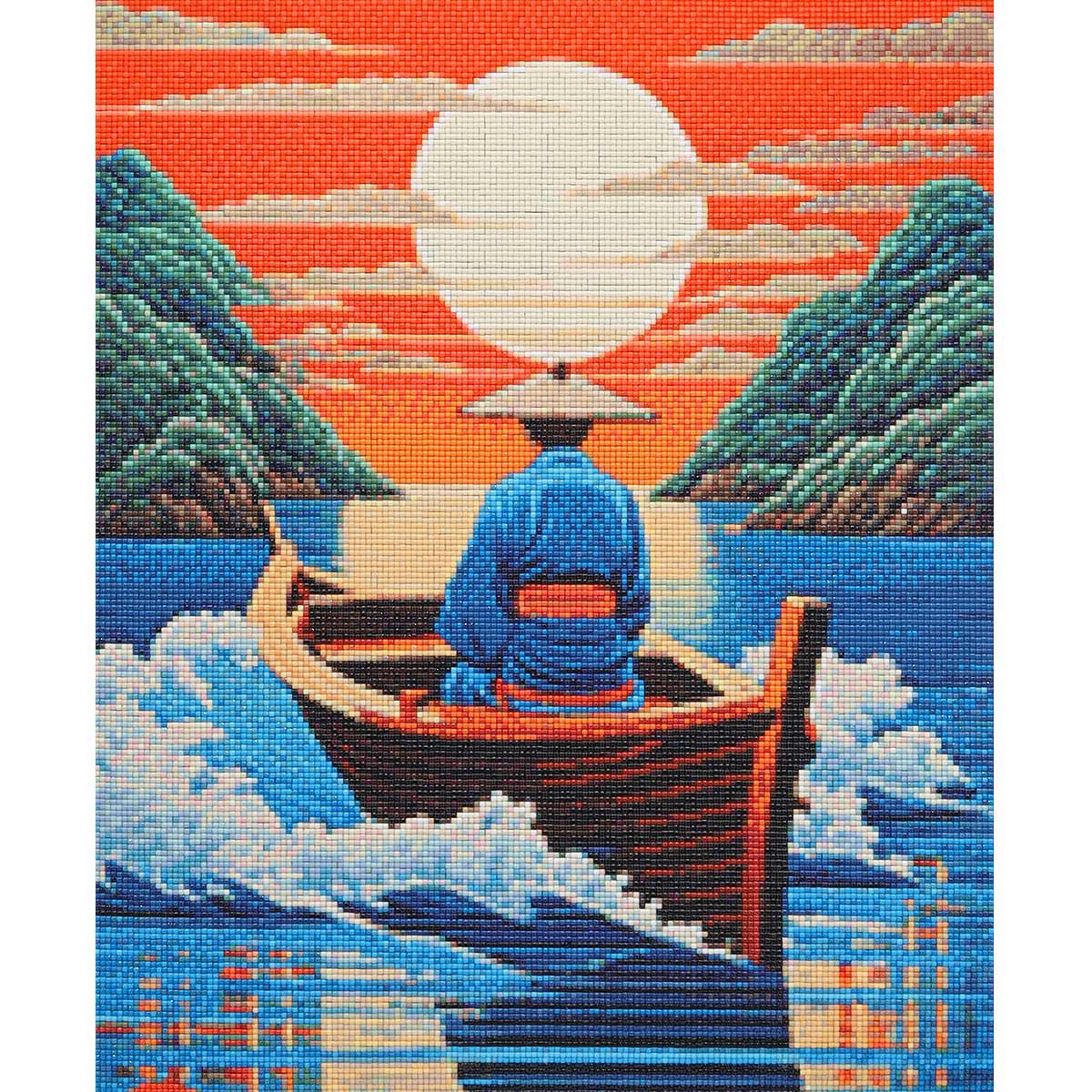 Cr450219 Алмазная мозаика Японский рыбак 40х50см Cristyle 1919₽