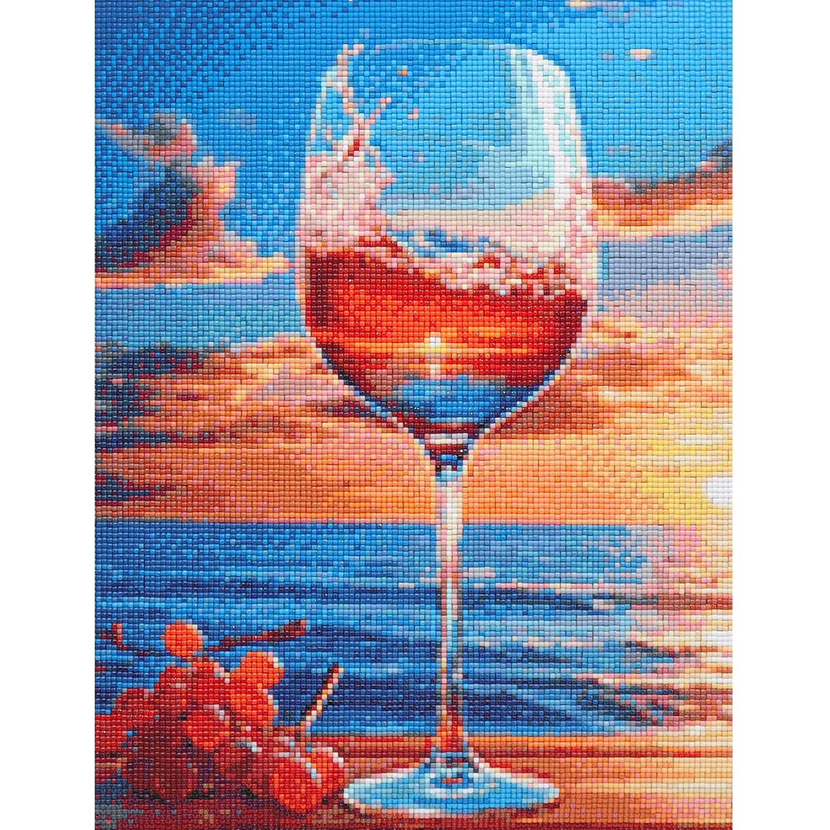 Cr450227 Алмазная мозаика Закат в бокале 30х40см Cristyle 1359₽