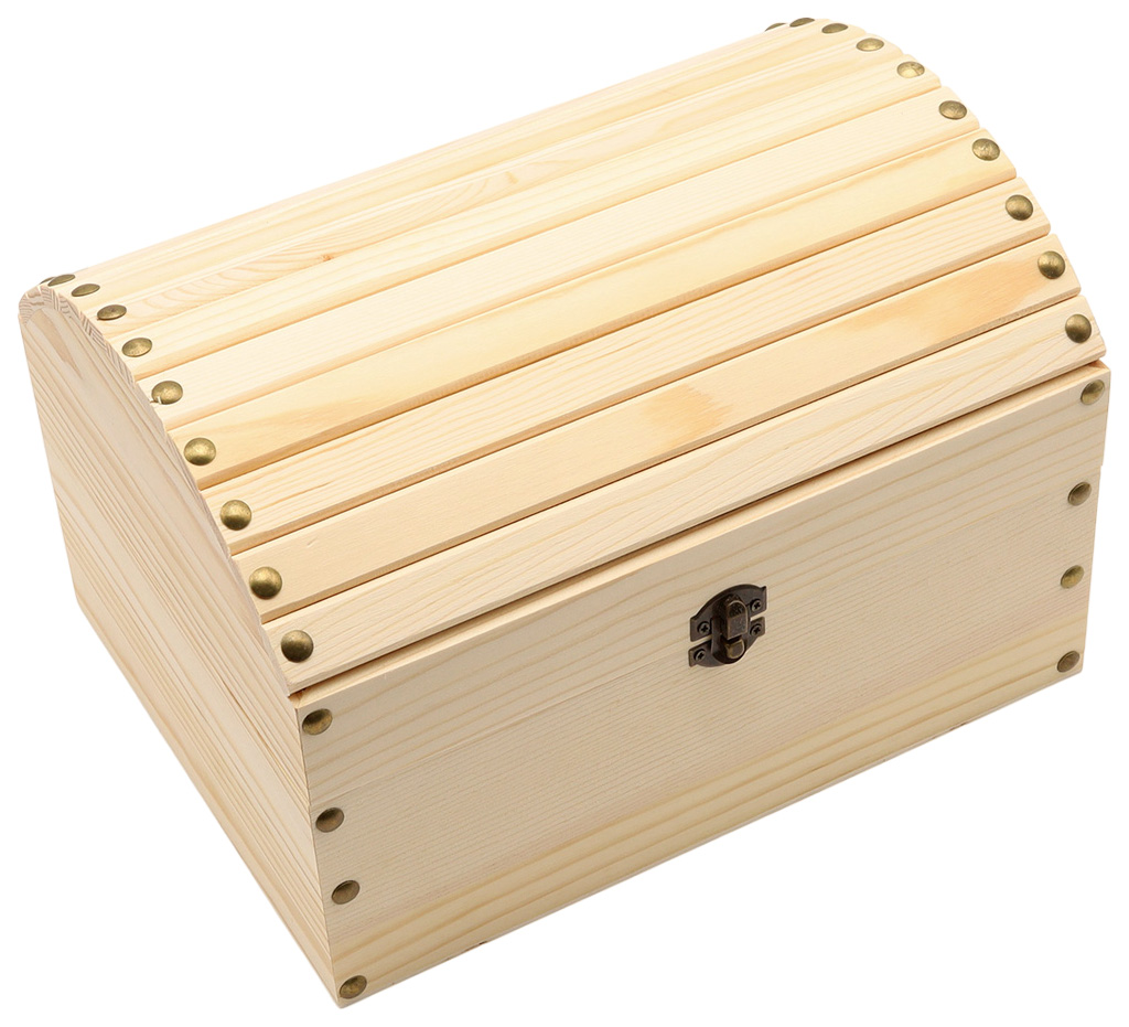 LYE231117 Шкатулка деревянная 'Сундучок', 29*22*19см