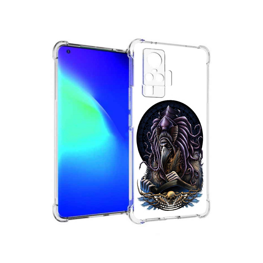 

Чехол MyPads Tocco для Vivo X50 Pro умный ворон (PT151209.405.650), Прозрачный, Tocco