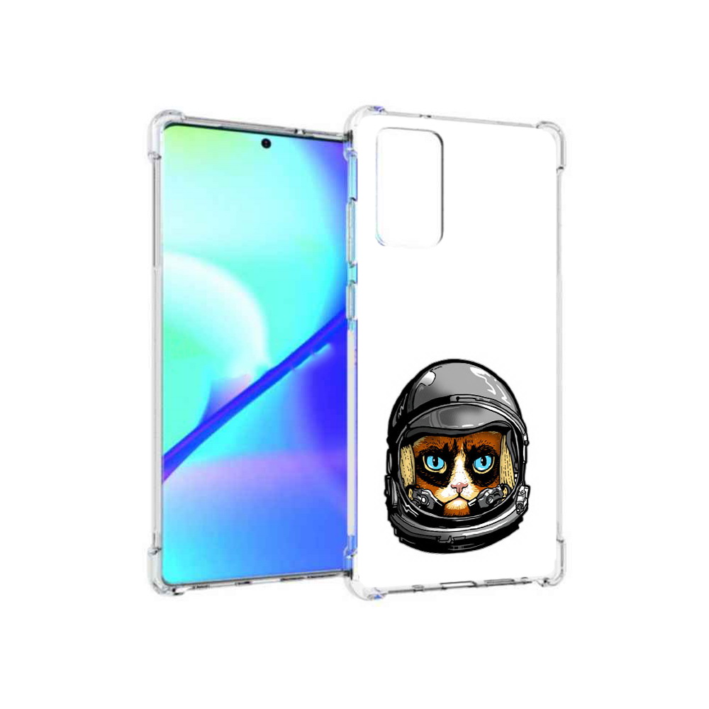 

Чехол MyPads Tocco для Samsung Galaxy Note 20 кот космонавт (PT152536.527.400), Прозрачный, Tocco