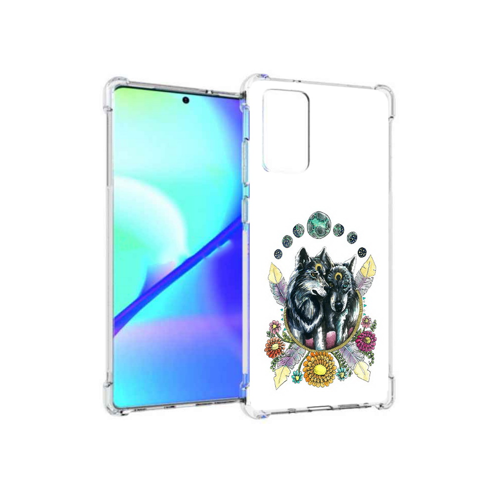 

Чехол MyPads Tocco для Samsung Galaxy Note 20 красивые волки абстракция (PT152536.527.408), Прозрачный, Tocco