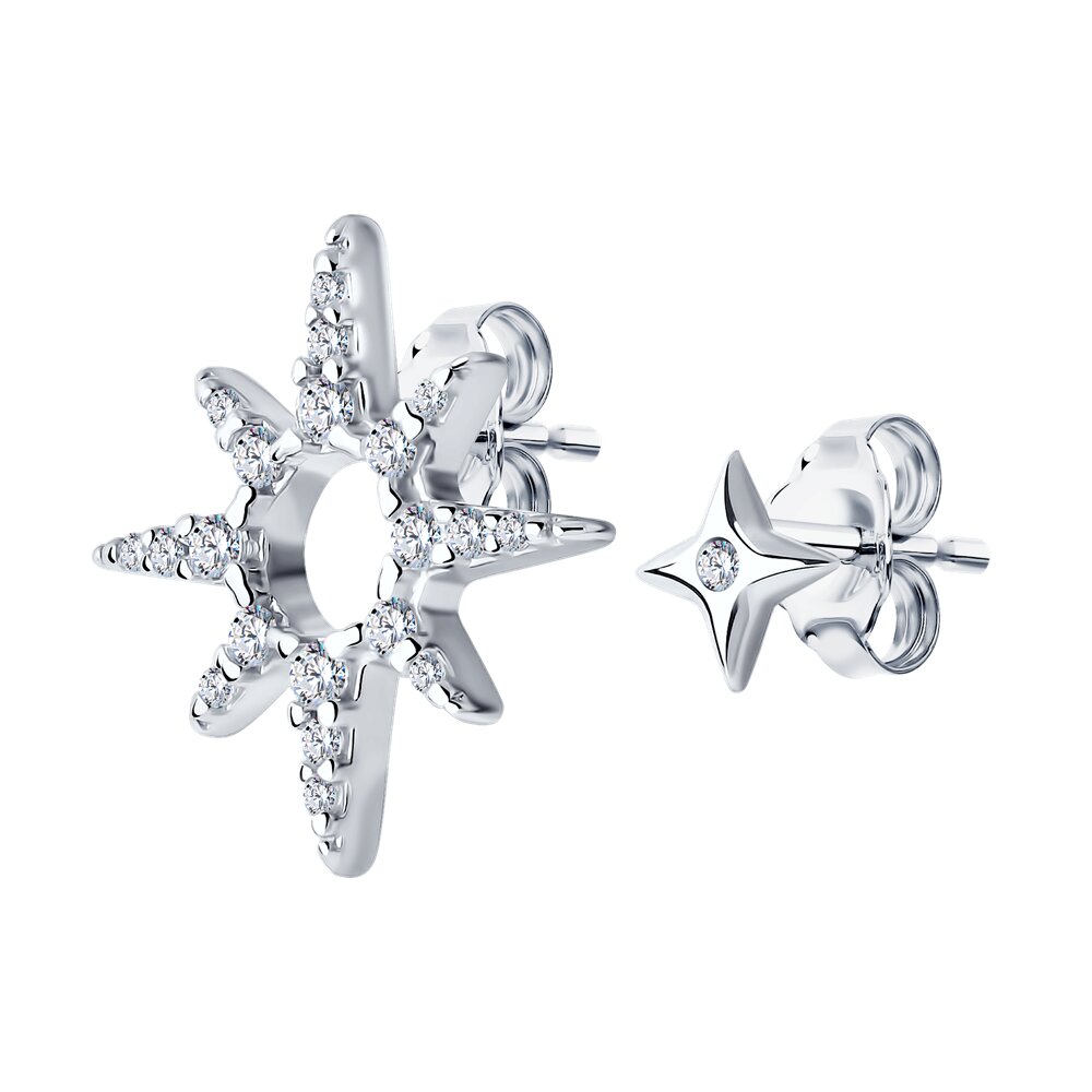 

Серьги из серебра SOKOLOV 94026165-9, фианит, 94026165-9