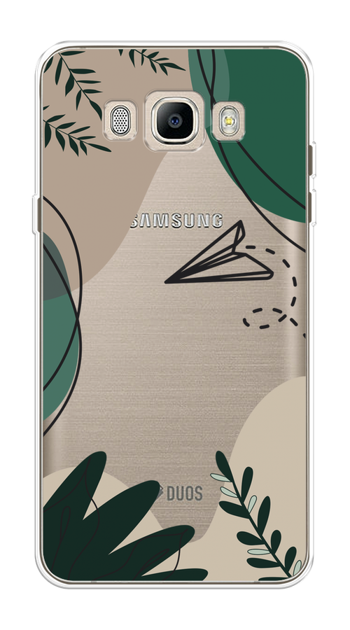 

Чехол на Samsung Galaxy J5 2016 "Secret Garden", Зеленый;бежевый;черный, 22750-1