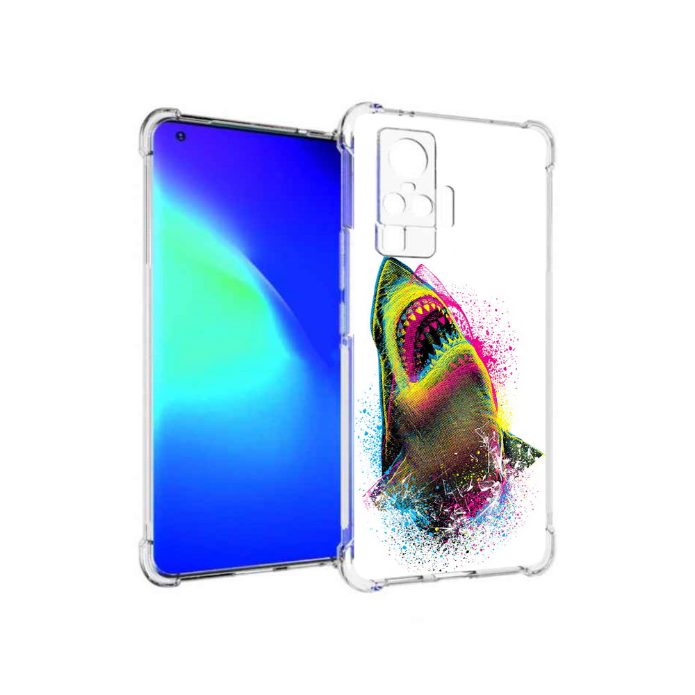 

Чехол MyPads Tocco для Vivo X50 Pro челюсти-2 (PT151209.405.674), Прозрачный, Tocco
