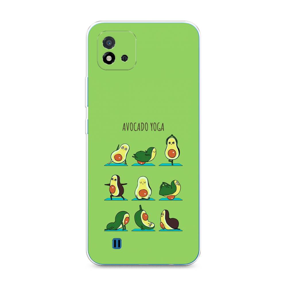 фото Чехол awog "авокадо йога" для realme c20