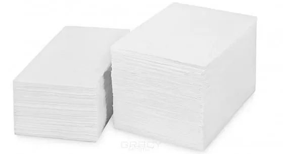 фото Полотенце profhairs 45х90 спанлейс 50г/м2, сложение, 50 шт