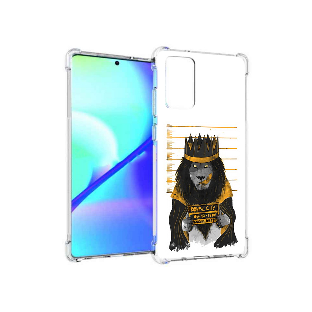 

Чехол MyPads Tocco для Samsung Galaxy Note 20 лев в законе (PT152536.527.435), Прозрачный, Tocco