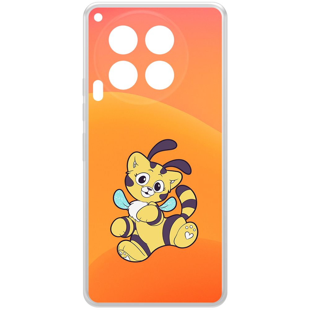 

Чехол-накладка Krutoff Clear Case Хаги Ваги - Кошка-Пчёлка для TECNO Camon 30 5G, Прозрачный