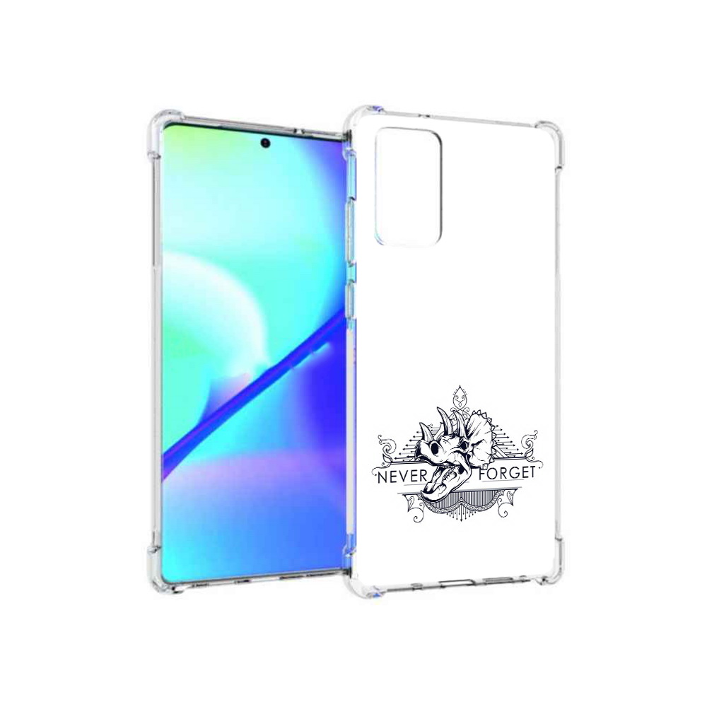 

Чехол MyPads Tocco для Samsung Galaxy Note 20 логотип носорога никогда не забуду, Прозрачный, Tocco