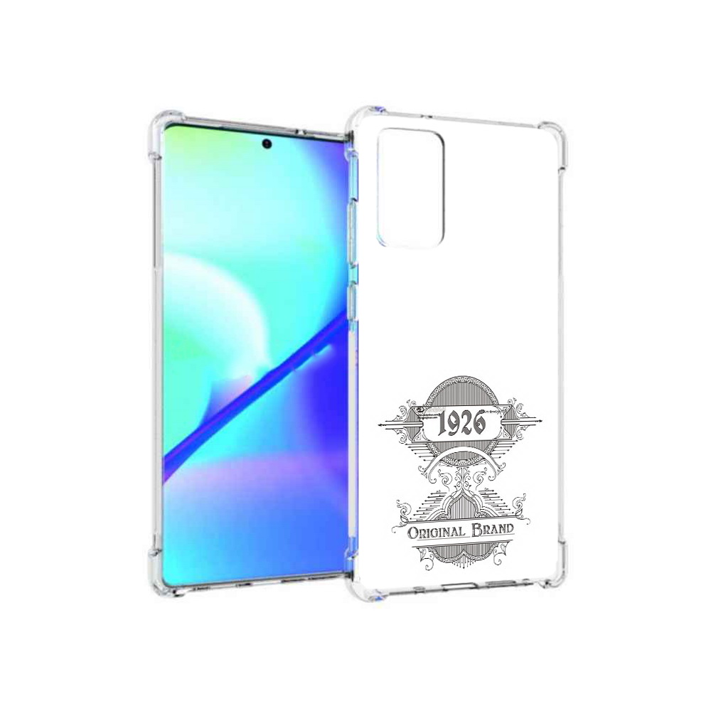 

Чехол MyPads Tocco для Samsung Galaxy Note 20 логотип черно белый (PT152536.527.446), Прозрачный, Tocco