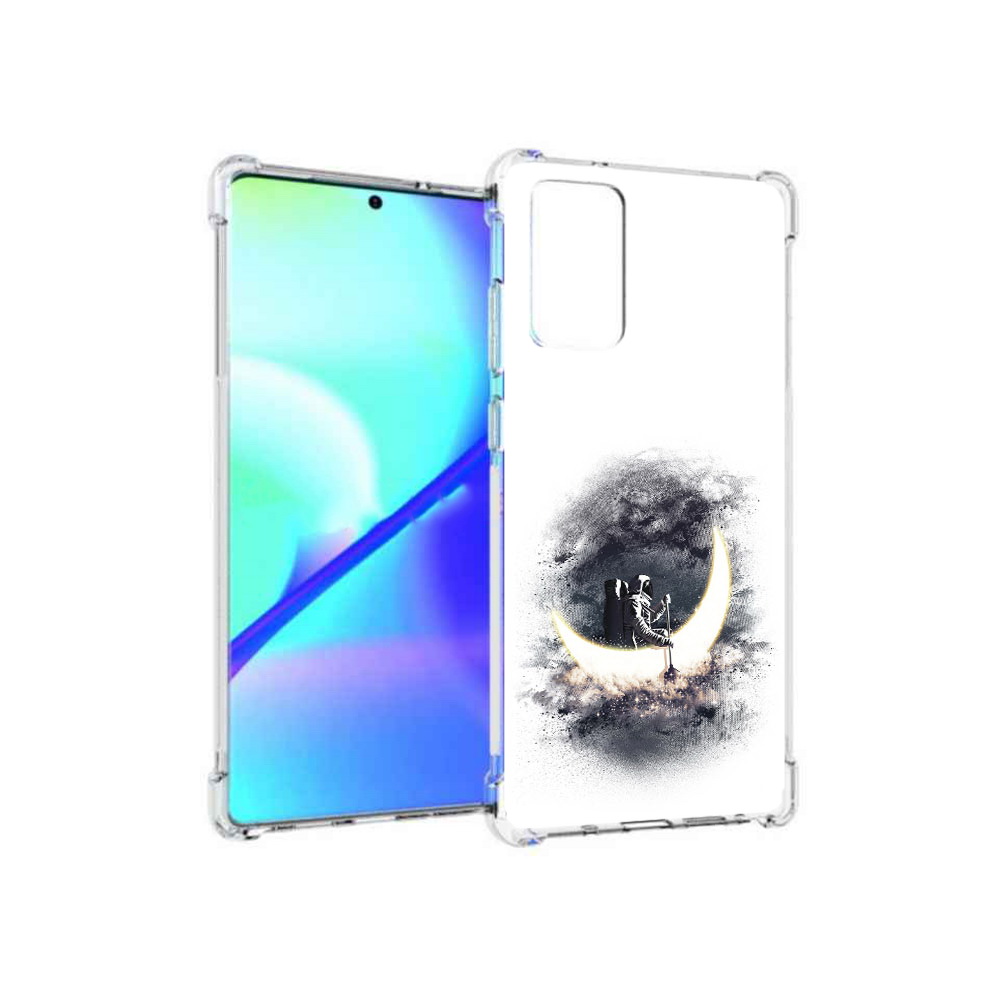 

Чехол MyPads Tocco для Samsung Galaxy Note 20 лунный путешественник (PT152536.527.448), Прозрачный, Tocco