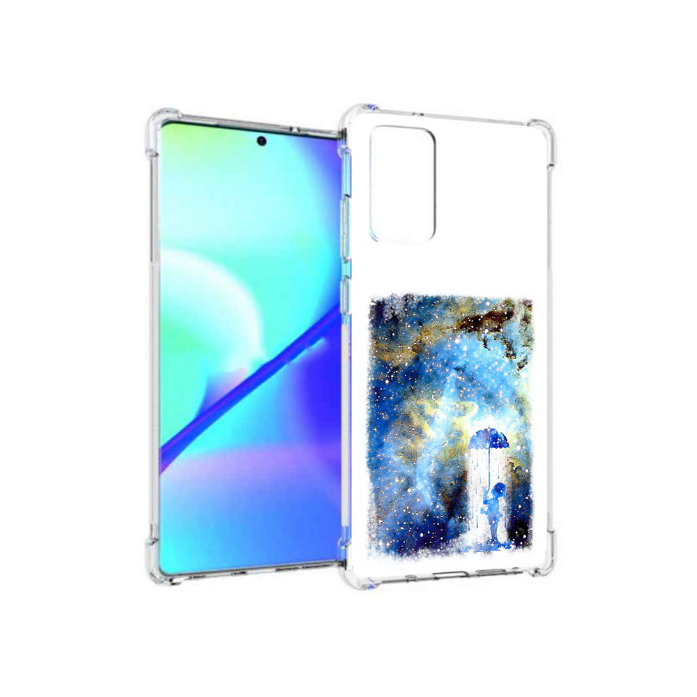 

Чехол MyPads Tocco для Samsung Galaxy Note 20 мальчик в небе (PT152536.527.455), Прозрачный, Tocco