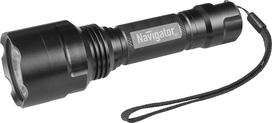 Фонарь Navigator NPT-P03-18650 71583 1 CREE, LEDx10Вт, аккум. 4В, 2А/ч, алюм.