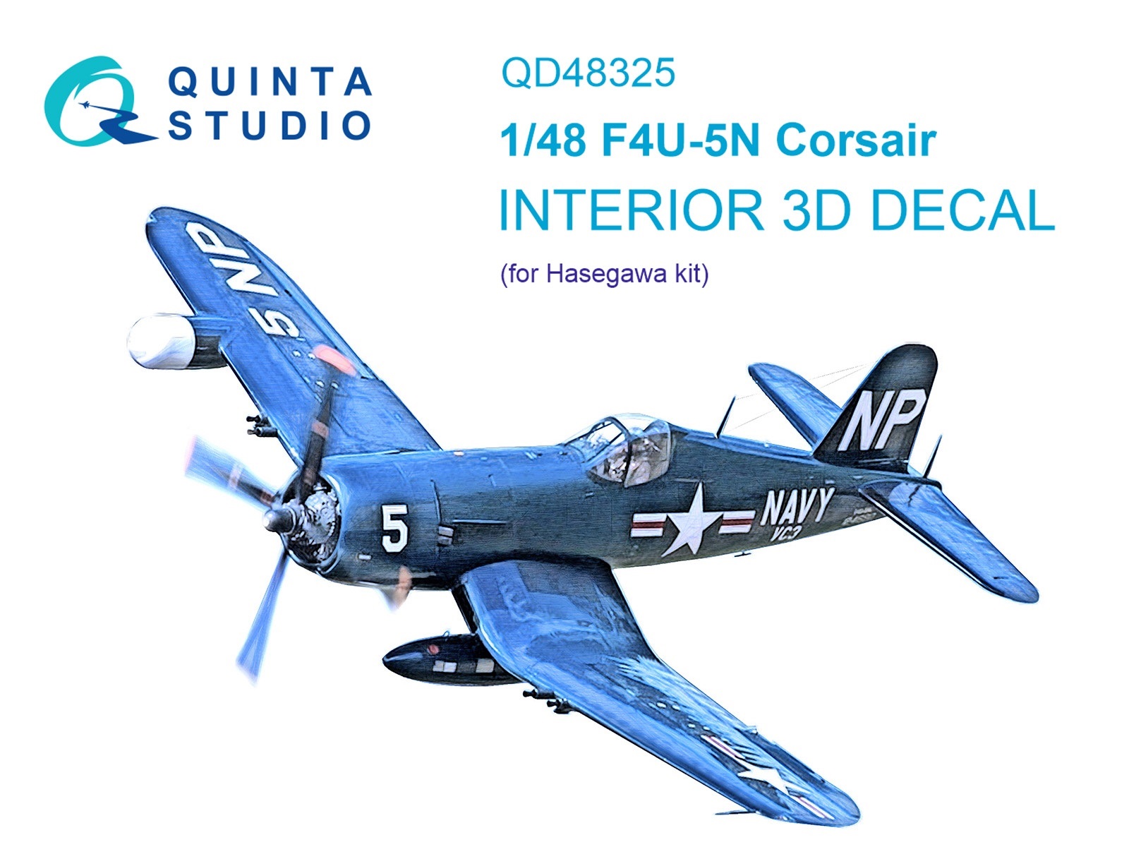 QD48325 3D Декаль интерьера кабины F4U-5N Hasegawa