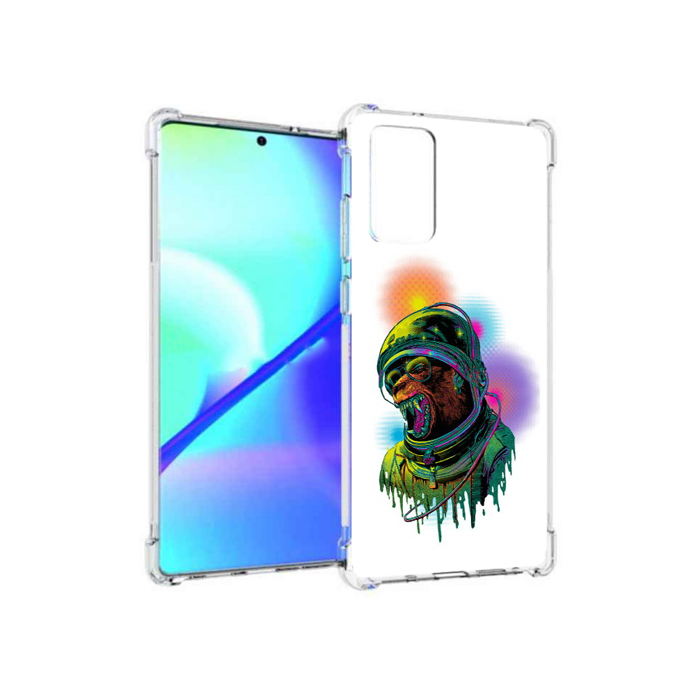 

Чехол MyPads Tocco для Samsung Galaxy Note 20 медведь космонавт (PT152536.527.466), Прозрачный, Tocco