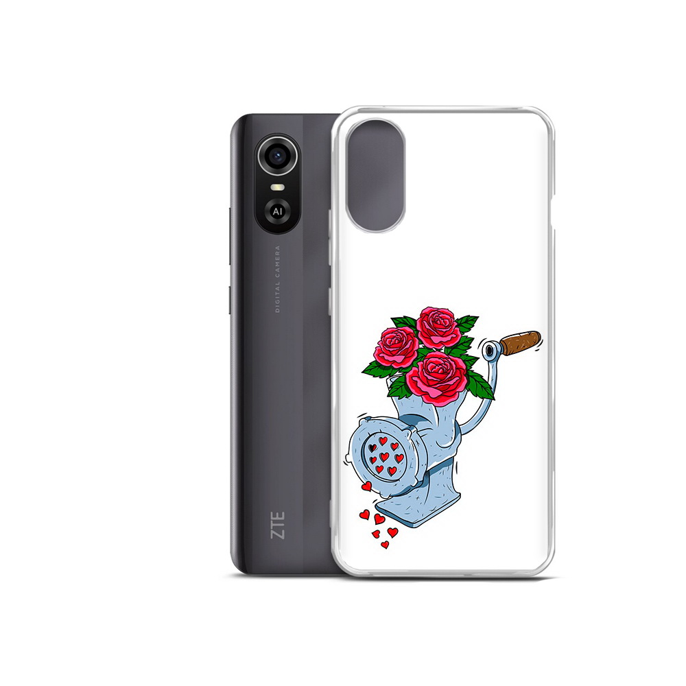

Чехол MyPads Tocco для ZTE Blade A31 Plus Цветочные сердца (PT226943.475.199), Прозрачный, Tocco