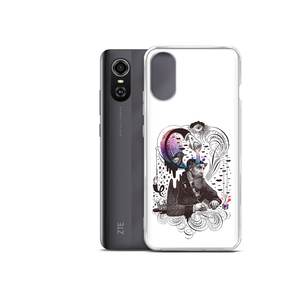 

Чехол MyPads Tocco для ZTE Blade A31 Plus абстракция думающий мужчина (PT226943.475.210), Прозрачный, Tocco