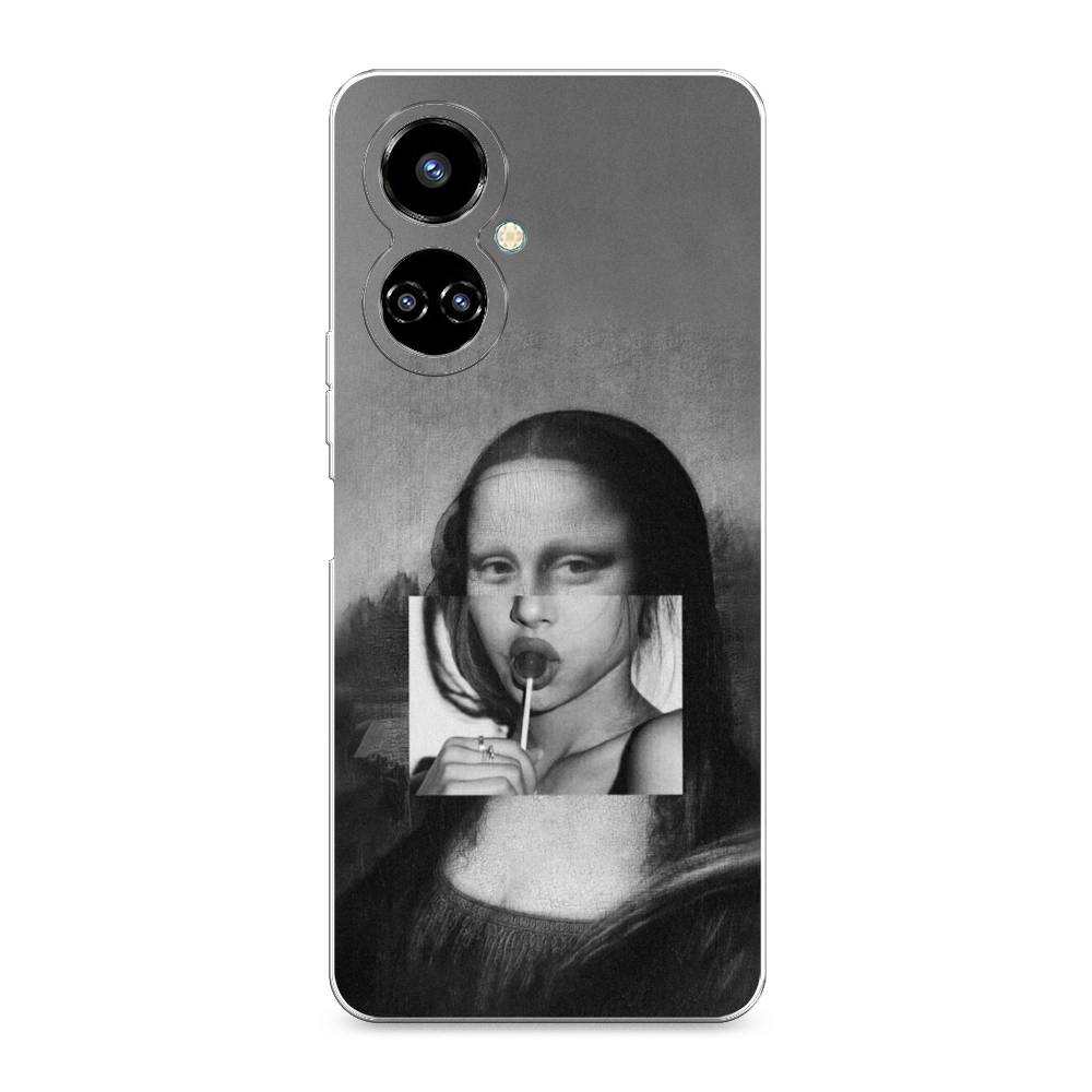 Чехол Awog на Tecno Camon 19/19 Pro 4G Mona Lisa sucking lollipop