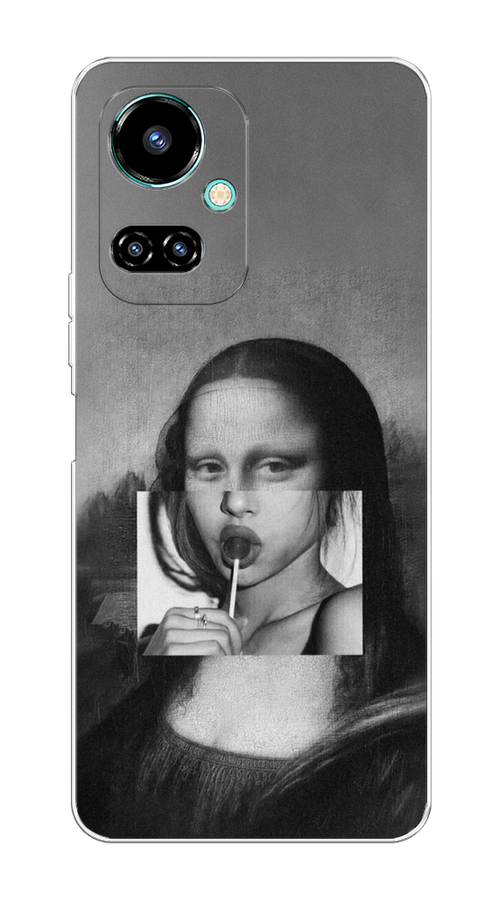 

Чехол Awog на Tecno Camon 19/19 Pro 4G "Mona Lisa sucking lollipop", Разноцветный, 302250-9