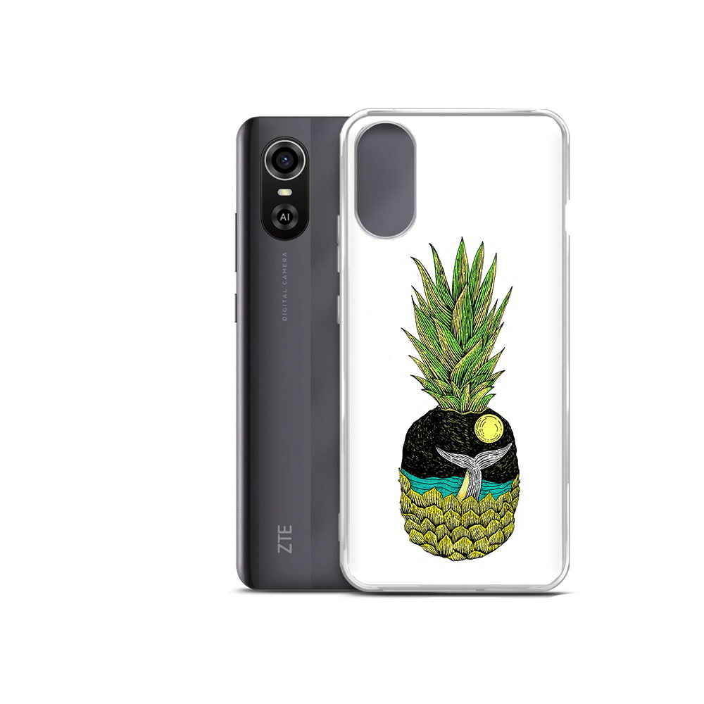 

Чехол MyPads Tocco для ZTE Blade A31 Plus ананас с китом (PT226943.475.220), Прозрачный, Tocco