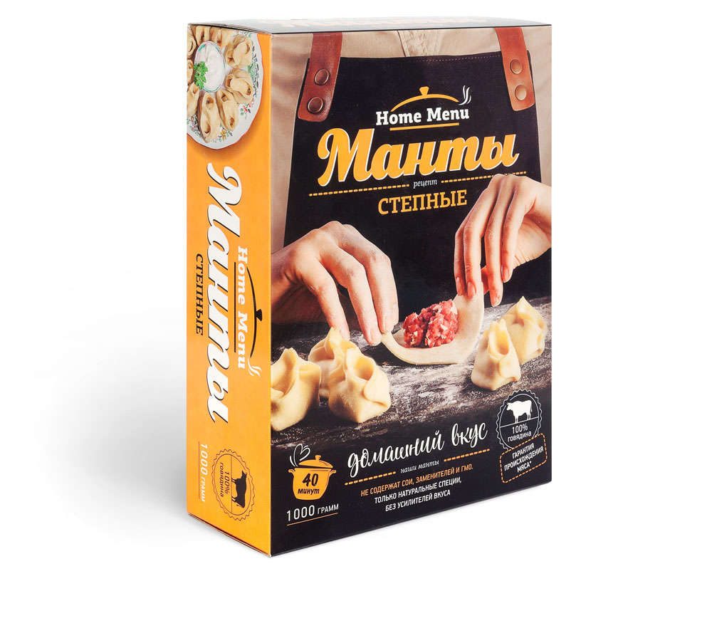 Манты Home Menu Степные 1 кг