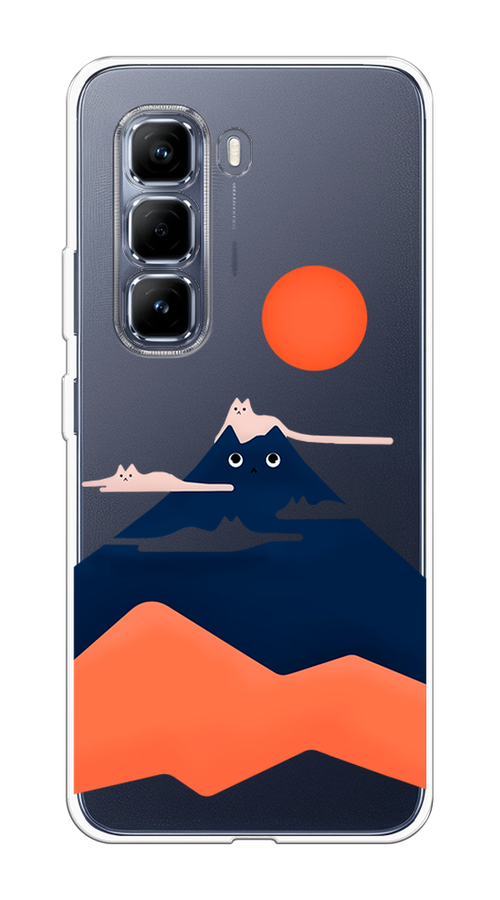 

Чехол на Infinix Hot 50 Pro Кот-гора, Черный;оранжевый, 3106950-1