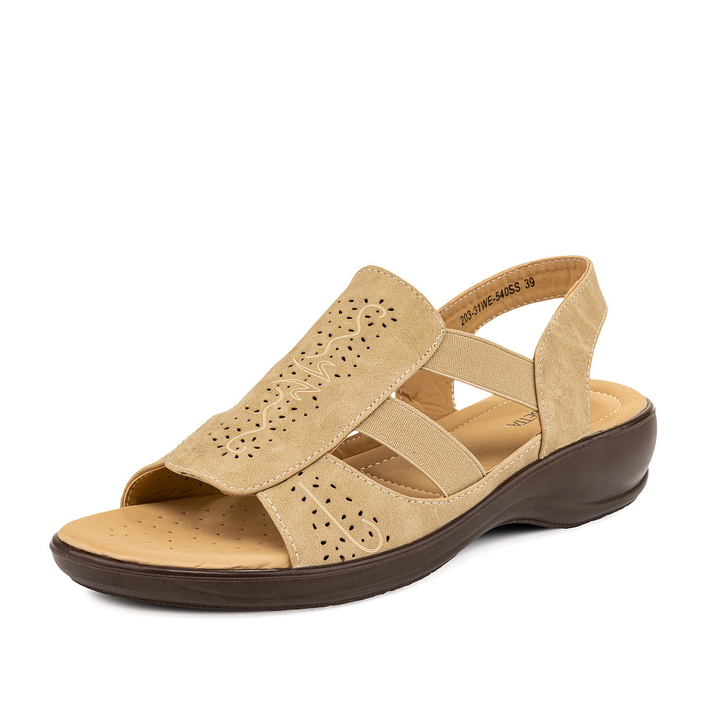 

Сандалии женские Marisetta 203-31WE-540SS бежевые 37 RU, Бежевый, 203-31WE-540SS