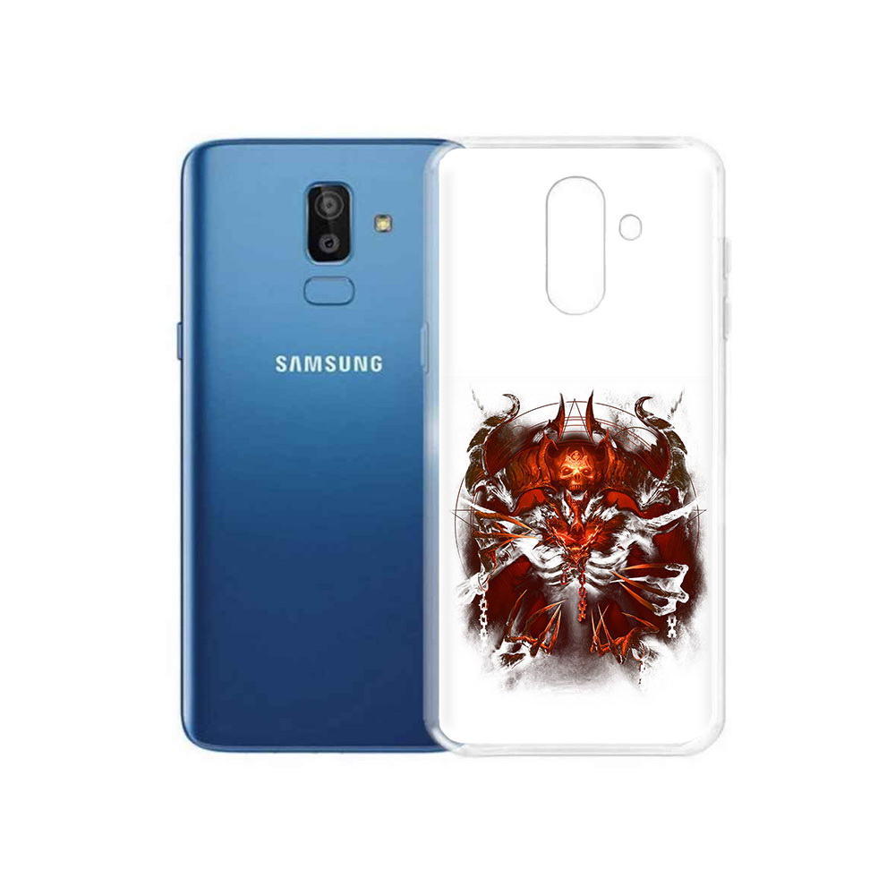 

Чехол MyPads Tocco для Samsung Galaxy J8 яркий демон (PT226929.592.708), Прозрачный, Tocco