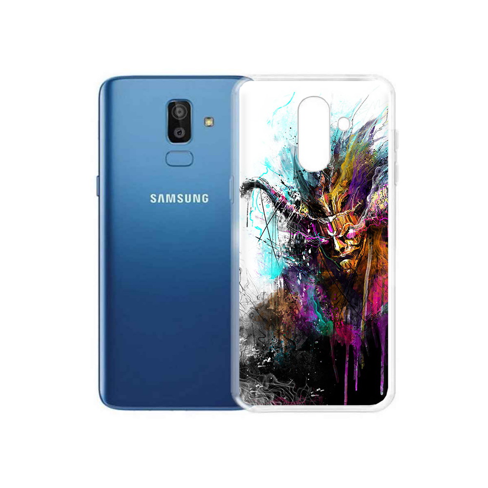 

Чехол MyPads Tocco для Samsung Galaxy J8 яркий дьявол (PT226929.592.709), Прозрачный, Tocco