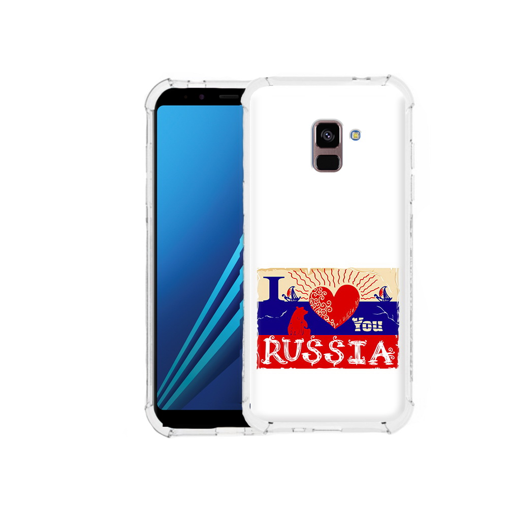 

Чехол MyPads Tocco для Samsung Galaxy A8 Plus Люблю Россию (PT119249.593.112), Tocco