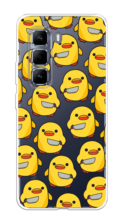 

Чехол на Infinix Hot 50 Pro Утка с ножом, Прозрачный;желтый;оранжевый, 3106950-1